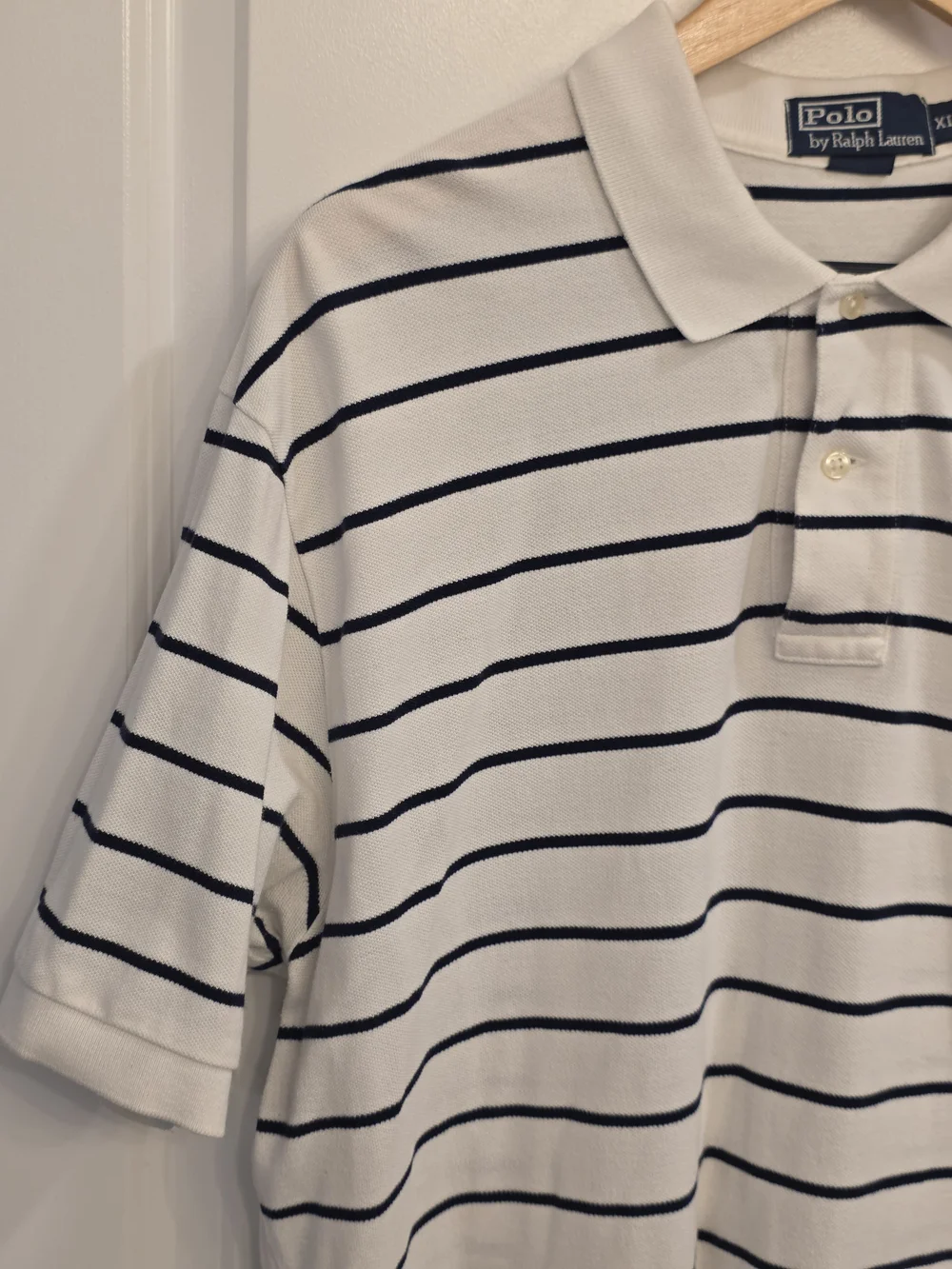 Polo Ralph Lauren Classic Fit Short Sleeve Navy & White Stripes Size XL